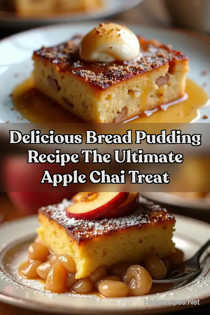 Delicious Bread Pudding Recipe The Ultimate Apple Chai Treat