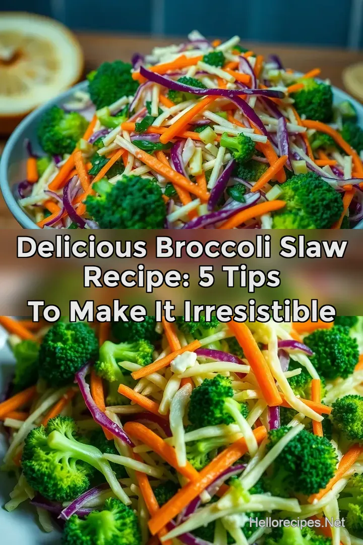 Delicious Broccoli Slaw Recipe: 5 Tips to Make It Irresistible