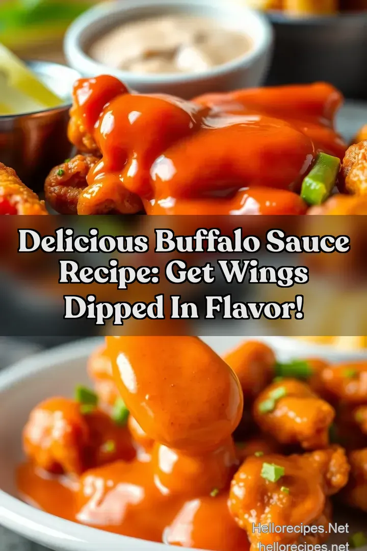 Delicious Buffalo Sauce Recipe: Get Wings Dipped in Flavor! : PIN FOR LATER Delicious Buffalo Sauce Recipe: Get Wings Dipped in Flavor!