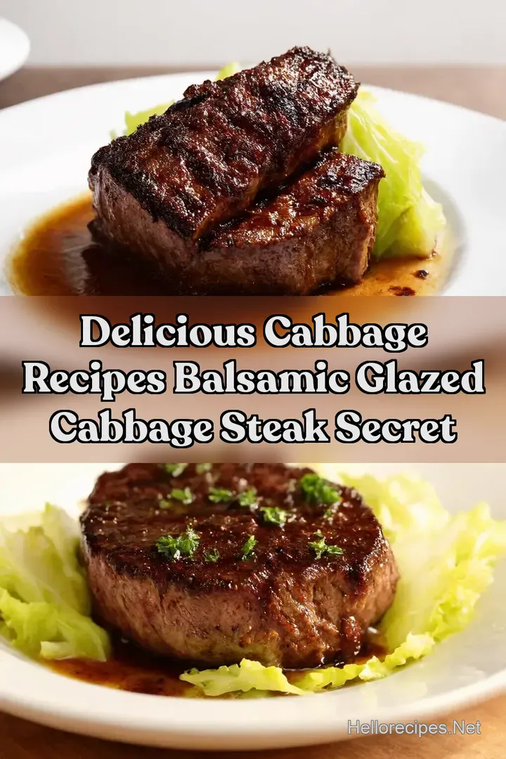 Delicious Cabbage Recipes Balsamic Glazed Cabbage Steak Secret