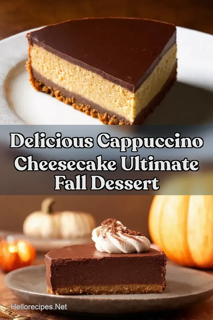 Delicious Cappuccino Cheesecake Ultimate Fall Dessert
