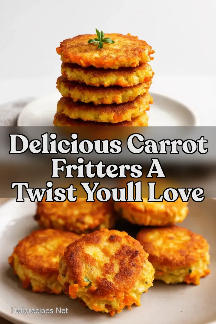 Delicious Carrot Fritters A Twist Youll Love