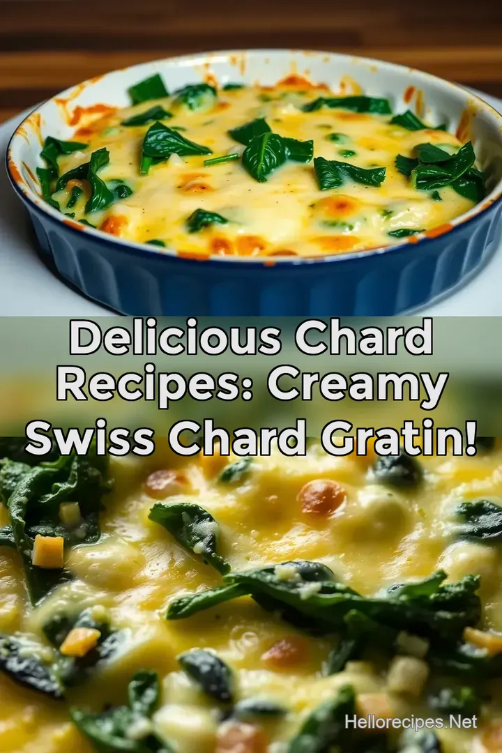 Delicious Chard Recipes: Creamy Swiss Chard Gratin!