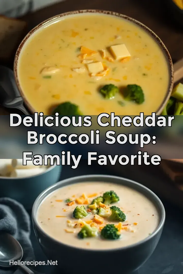 Delicious Cheddar Broccoli Soup: Family Favorite