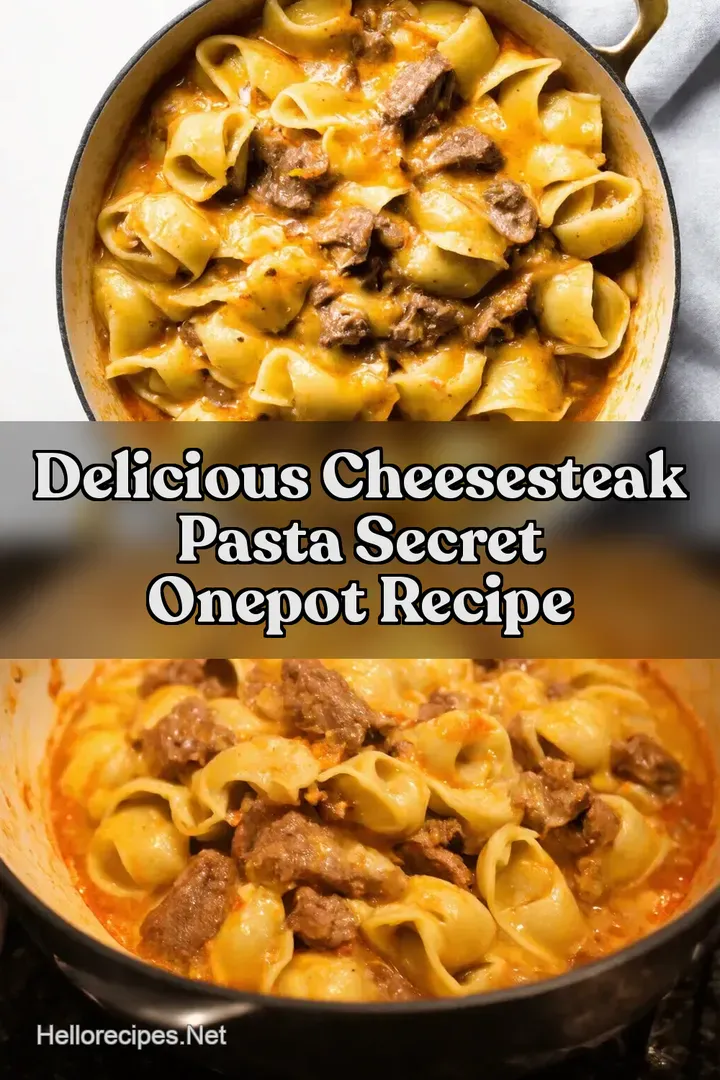 Delicious Cheesesteak Pasta Secret OnePot Recipe