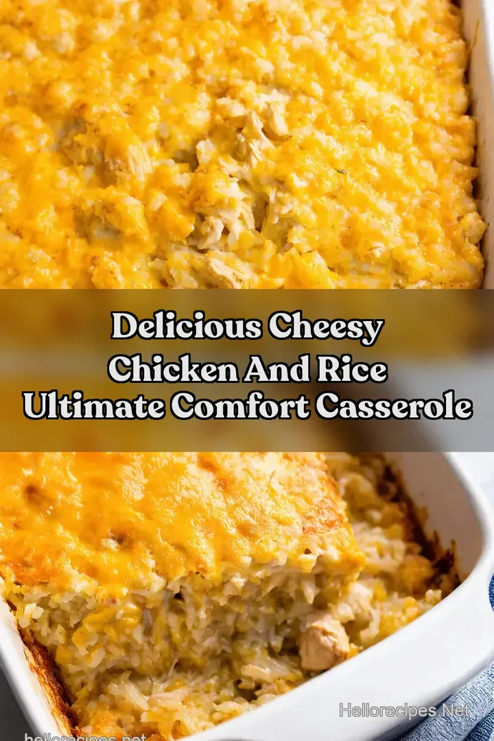 Delicious Cheesy Chicken And Rice Ultimate Comfort Casserole