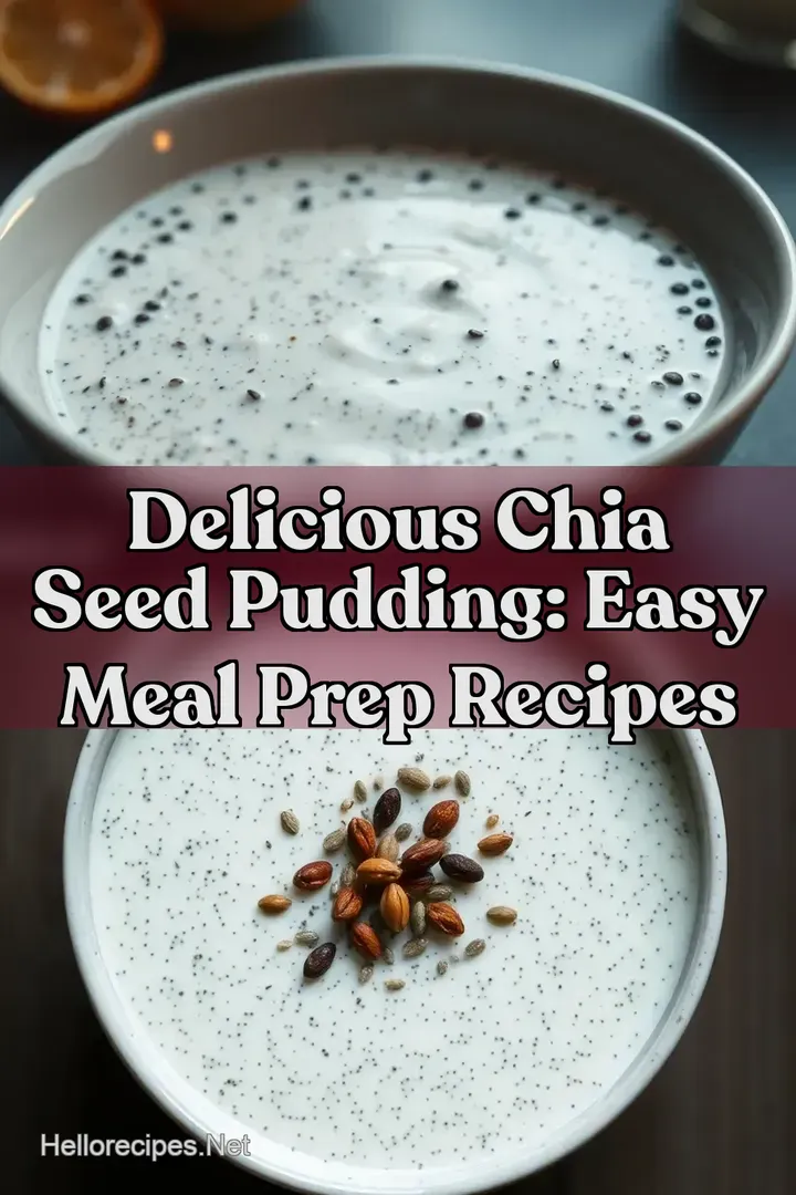 Delicious Chia Seed Pudding: Easy Meal Prep Recipes