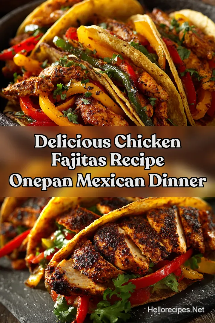 Delicious Chicken Fajitas Recipe OnePan Mexican Dinner