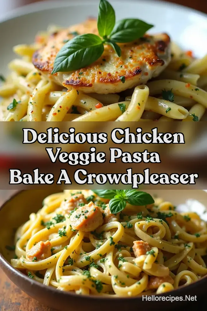 Delicious Chicken Veggie Pasta Bake A CrowdPleaser