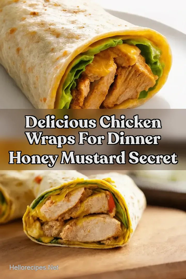 Delicious Chicken Wraps For Dinner Honey Mustard Secret