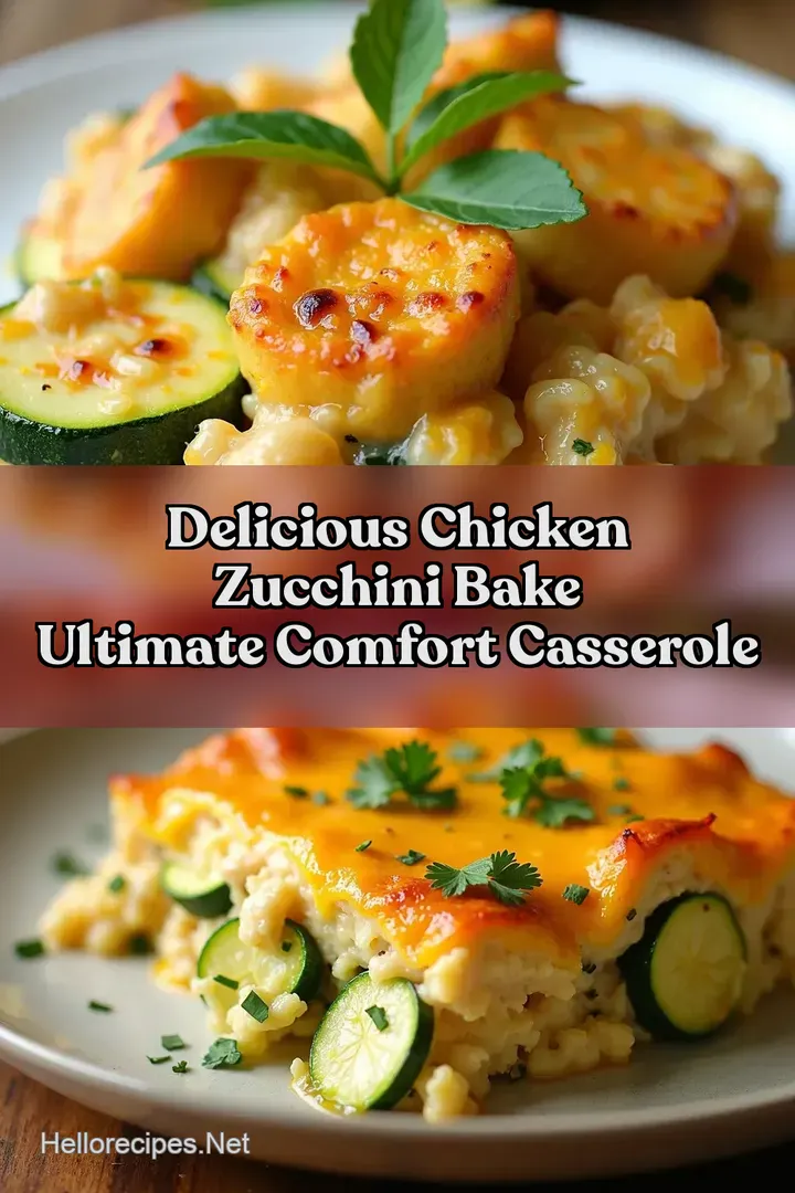 Delicious Chicken Zucchini Bake Ultimate Comfort Casserole