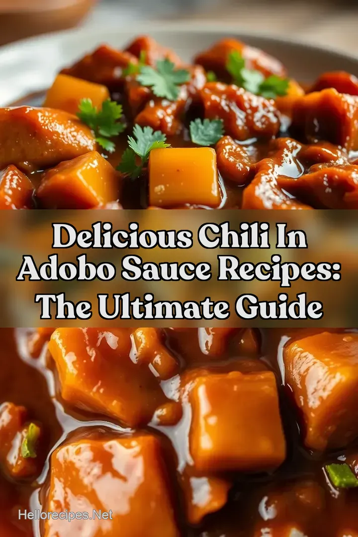 Delicious Chili In Adobo Sauce Recipes: The ULTIMATE Guide