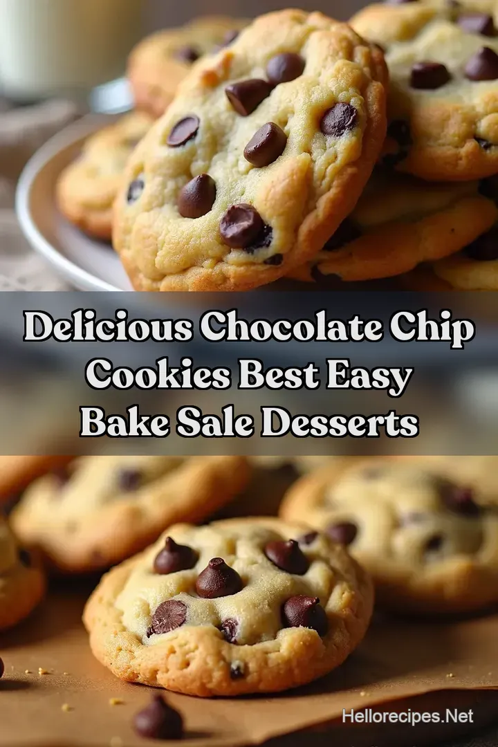 Delicious Chocolate Chip Cookies Best Easy Bake Sale Desserts