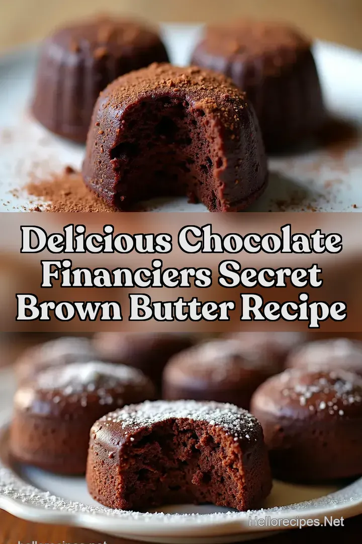 Delicious Chocolate Financiers Secret Brown Butter Recipe