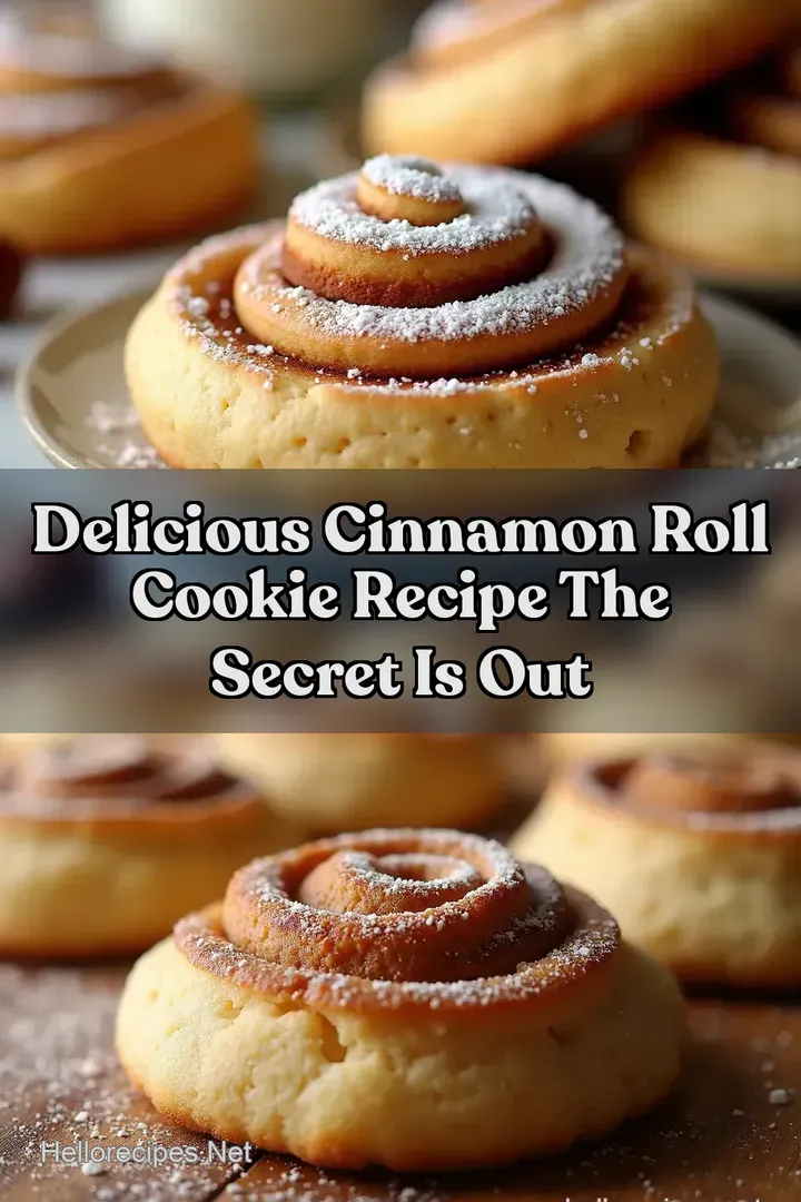 Delicious Cinnamon Roll Cookie Recipe The Secret Is Out