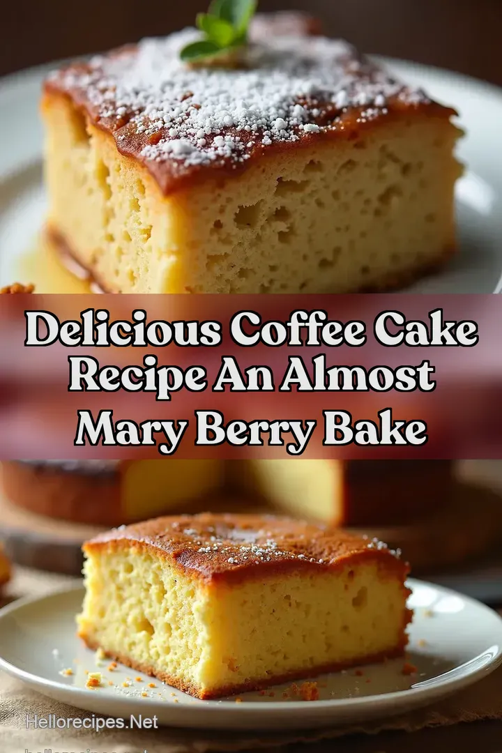 Delicious Coffee Cake Recipe An Almost Mary Berry Bake