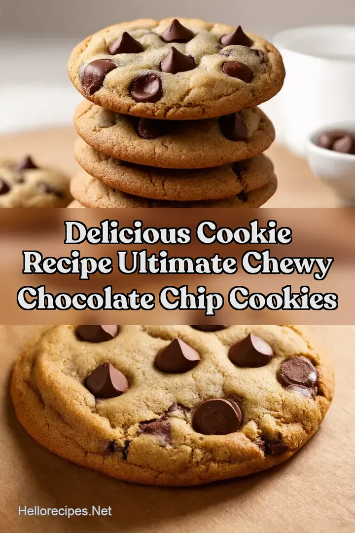 Delicious Cookie Recipe Ultimate Chewy Chocolate Chip Cookies