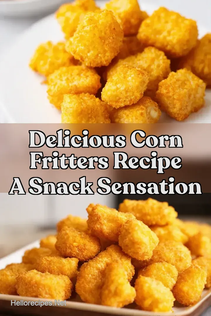 Delicious Corn Fritters Recipe A Snack Sensation