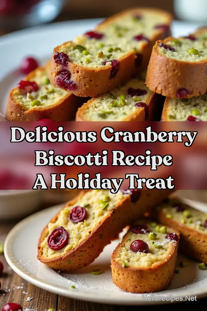 Delicious Cranberry Biscotti Recipe A Holiday Treat
