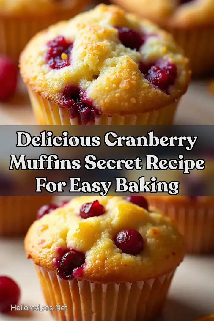 Delicious Cranberry Muffins Secret Recipe for Easy Baking