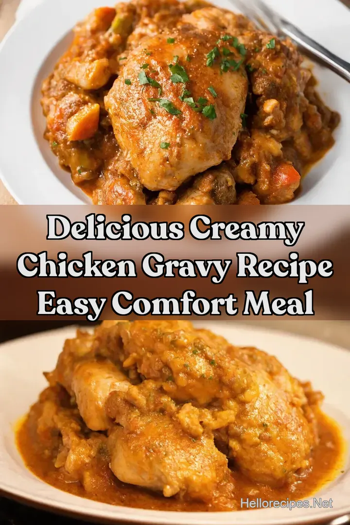 Delicious Creamy Chicken Gravy Recipe Easy Comfort Meal