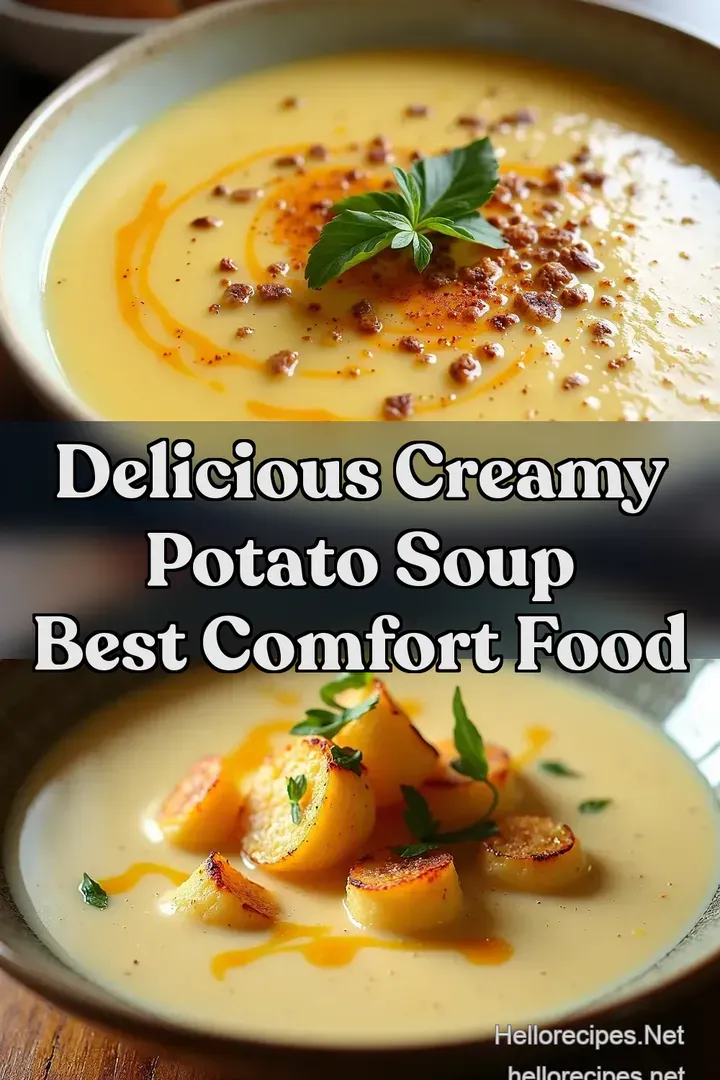 Delicious Creamy Potato Soup Best Comfort Food
