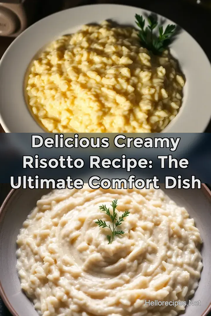 Delicious Creamy Risotto Recipe: The Ultimate Comfort Dish