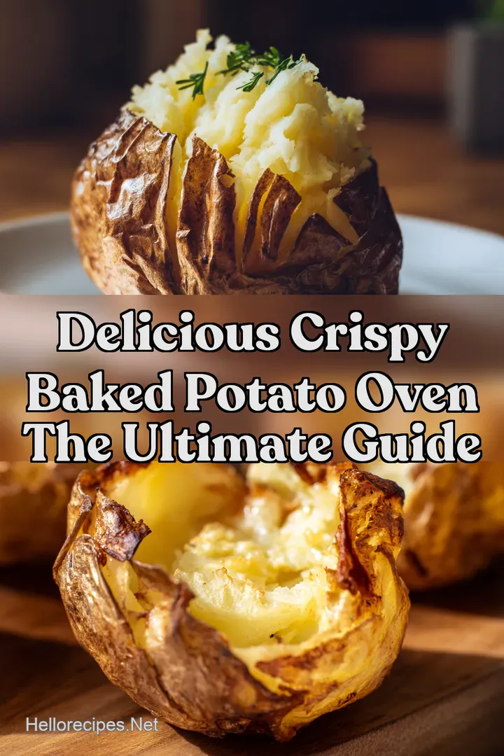 Delicious Crispy Baked Potato Oven The Ultimate Guide : PIN FOR LATER Delicious Crispy Baked Potato Oven The Ultimate Guide