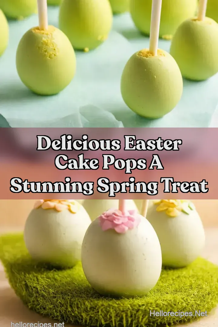 Delicious Easter Cake Pops A Stunning Spring Treat