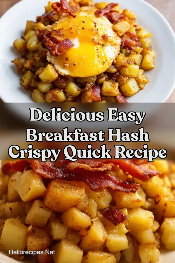 Delicious Easy Breakfast Hash Crispy Quick Recipe