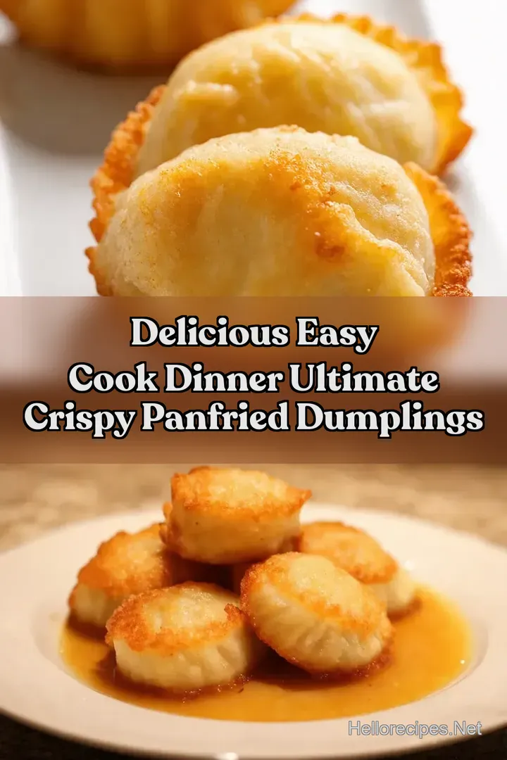 Delicious Easy Cook Dinner Ultimate Crispy PanFried Dumplings
