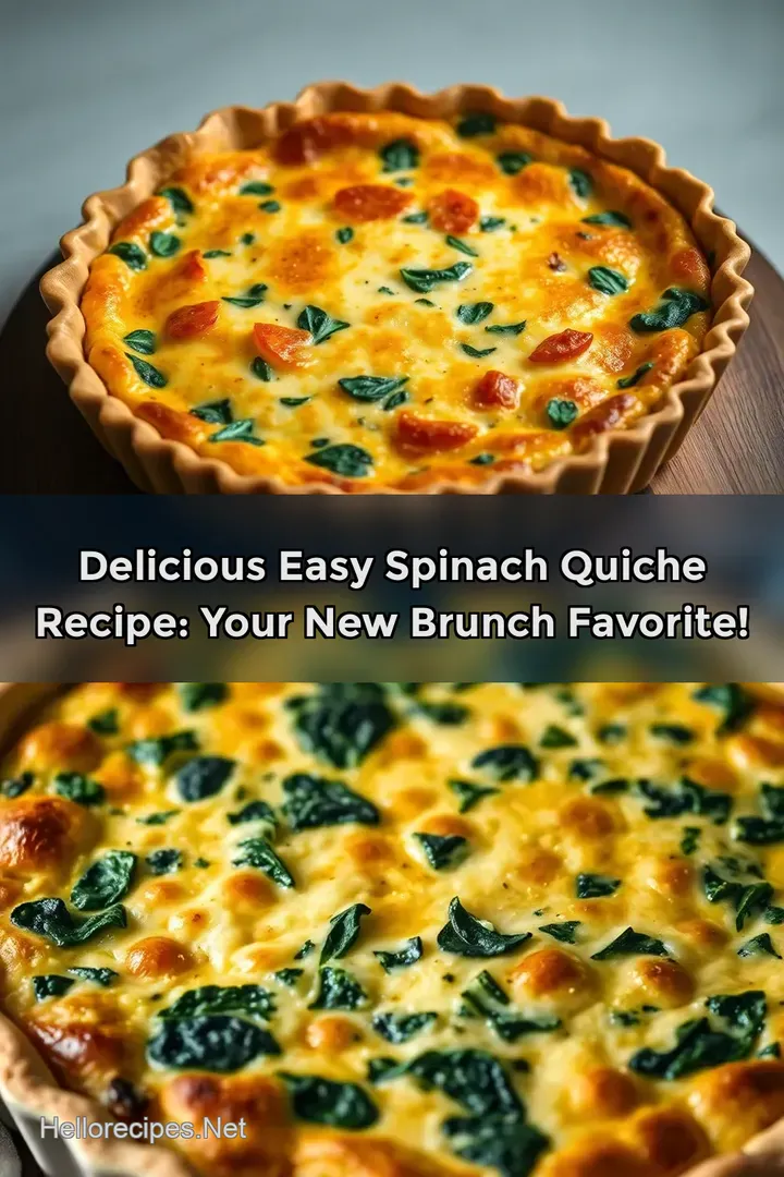 Delicious Easy Spinach Quiche Recipe: Your New Brunch Favorite!