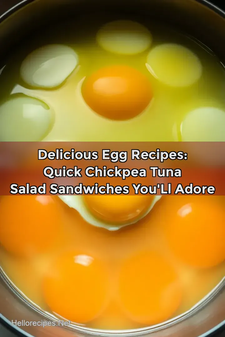 Delicious Egg Recipes: Quick Chickpea Tuna Salad Sandwiches You ll Adore