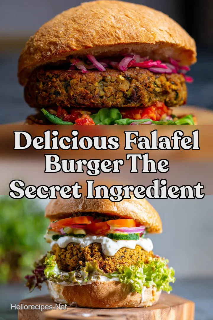 Delicious Falafel Burger The Secret Ingredient