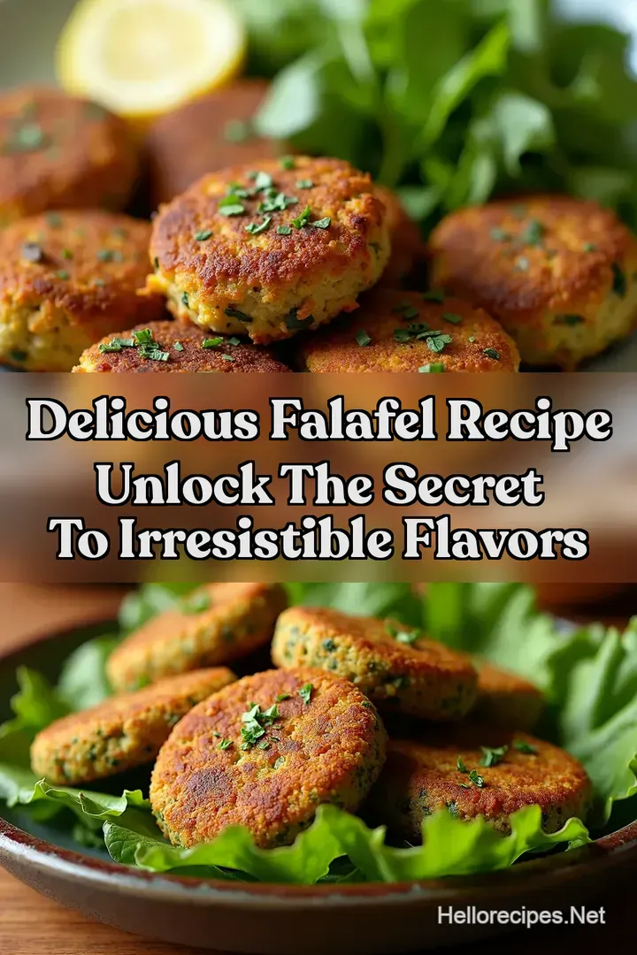 Delicious Falafel Recipe Unlock The Secret to Irresistible Flavors