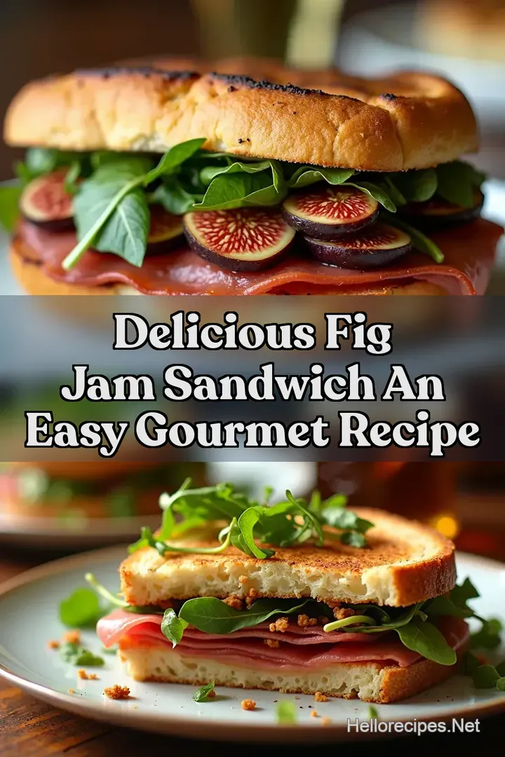 Delicious Fig Jam Sandwich An Easy Gourmet Recipe