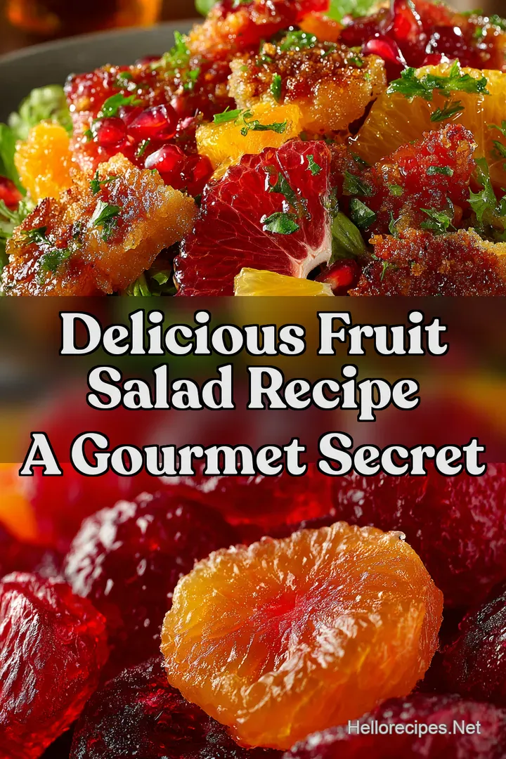 Delicious Fruit Salad Recipe A Gourmet Secret