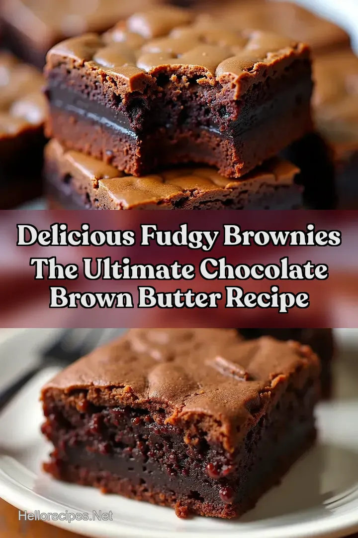 Delicious Fudgy Brownies The Ultimate Chocolate Brown Butter Recipe