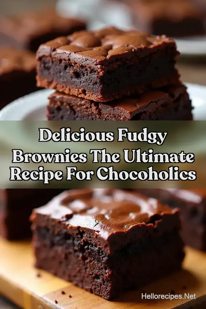 Delicious Fudgy Brownies The Ultimate Recipe for Chocoholics
