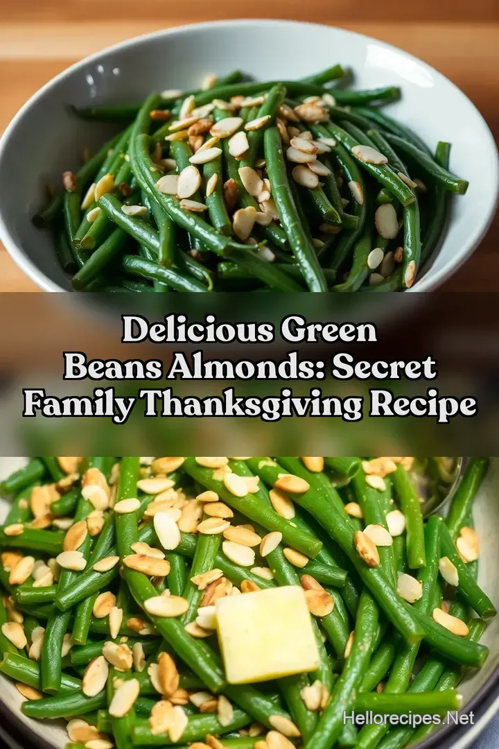Delicious Green Beans Almonds: Secret Family Thanksgiving Recipe