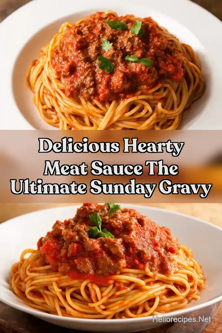 Delicious Hearty Meat Sauce The Ultimate Sunday Gravy
