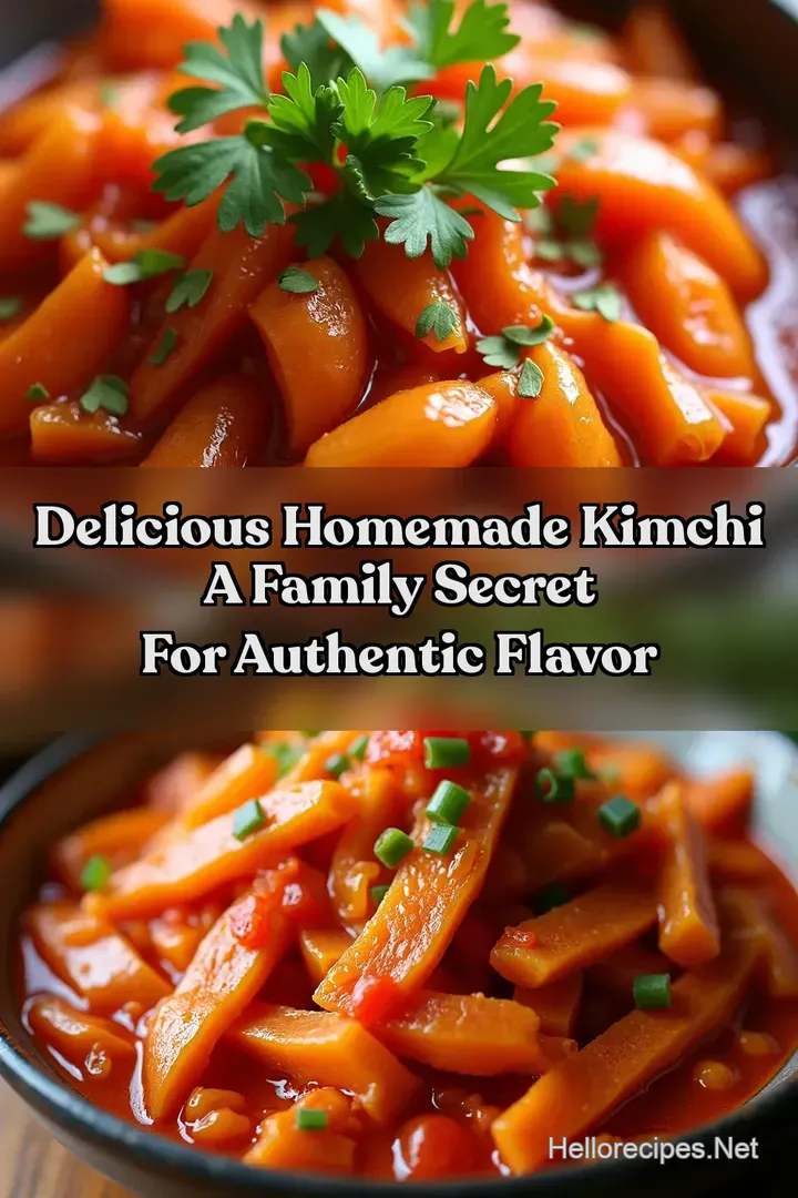 Delicious Homemade Kimchi A Family Secret for Authentic Flavor