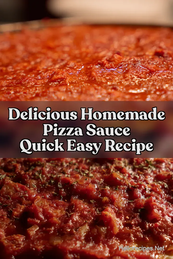 Delicious Homemade Pizza Sauce Quick Easy Recipe