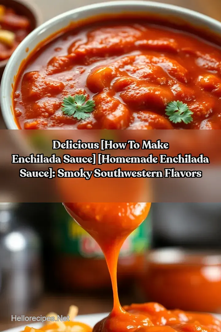 Delicious [How To Make Enchilada Sauce] [homemade enchilada sauce]: Smoky Southwestern Flavors