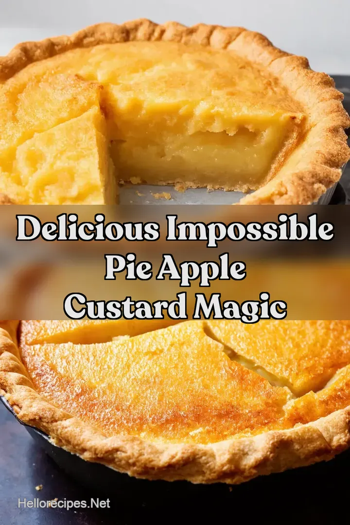 Delicious Impossible Pie Apple Custard Magic