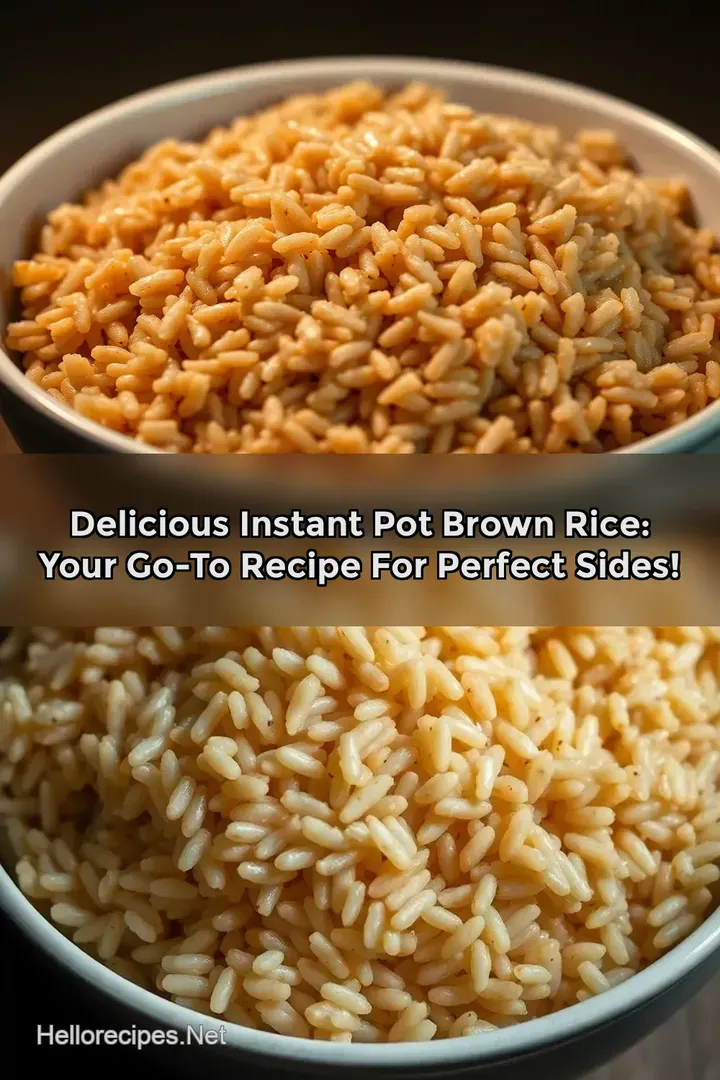 Delicious Instant Pot Brown Rice: Your Go-To Recipe for Perfect Sides!