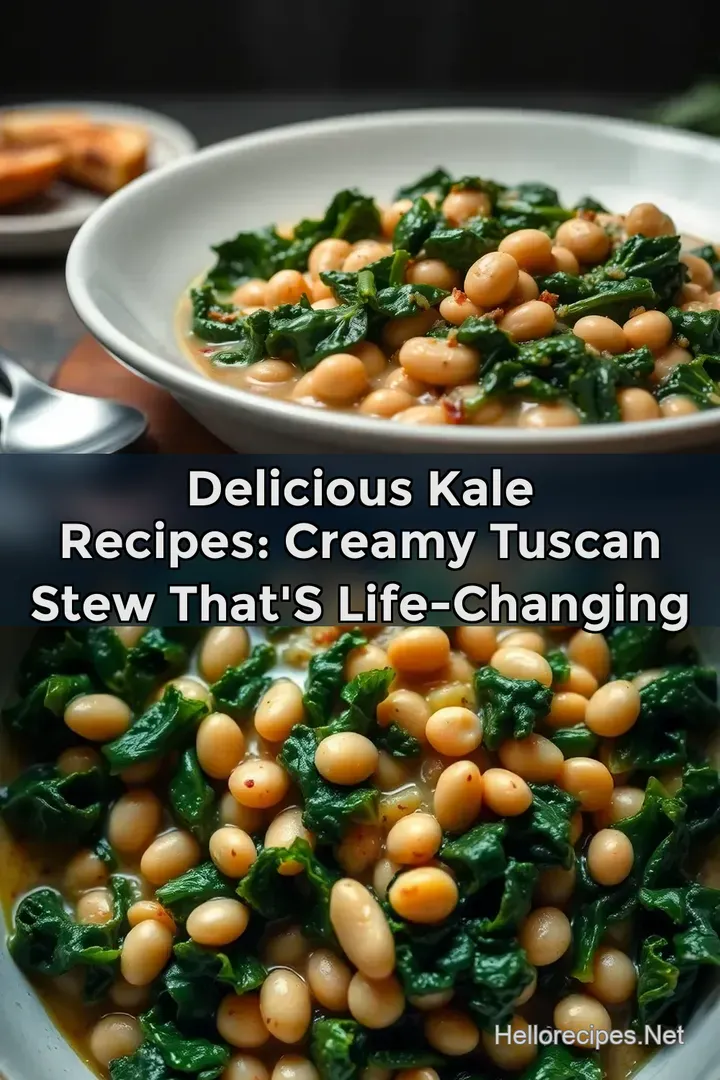 Delicious Kale Recipes: Creamy Tuscan Stew That s Life-Changing