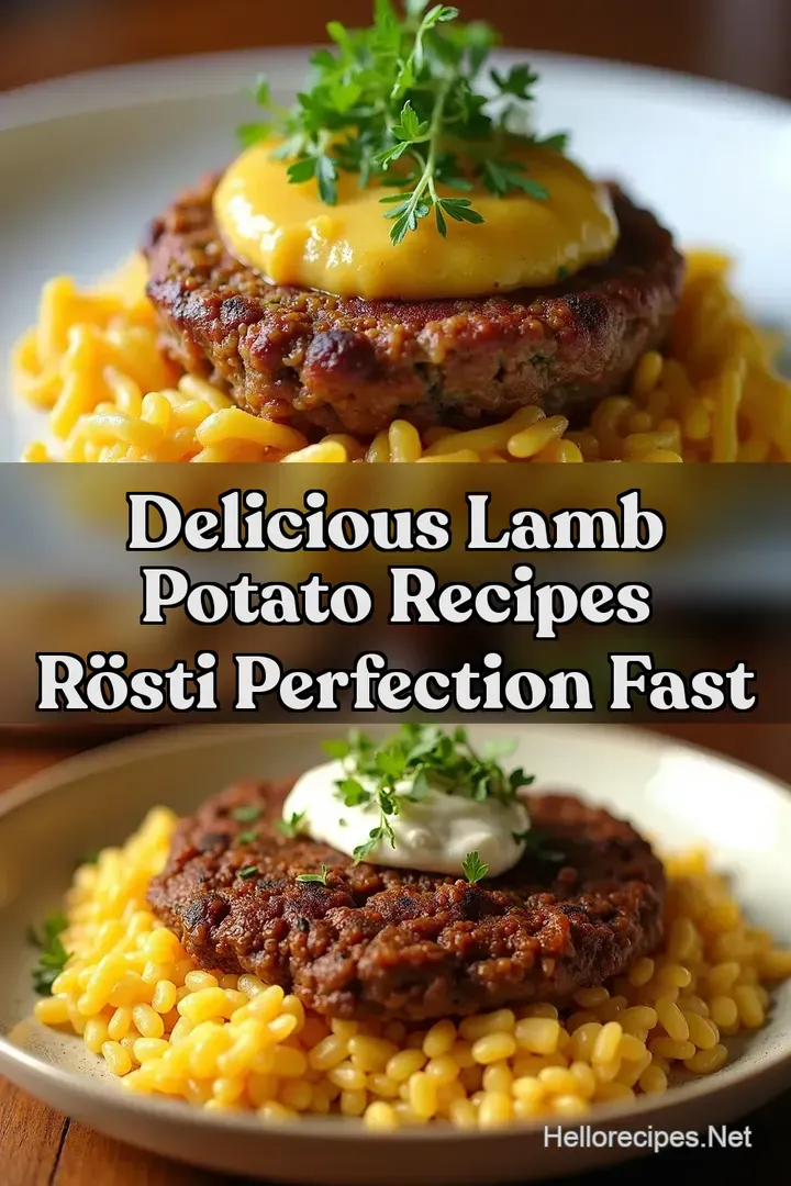Delicious Lamb Potato Recipes R&ouml;sti Perfection Fast