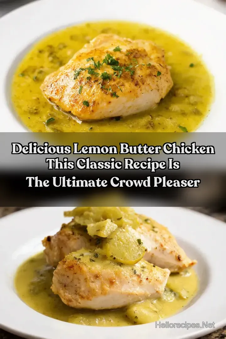 Delicious Lemon Butter Chicken This Classic Recipe is the Ultimate Crowd Pleaser