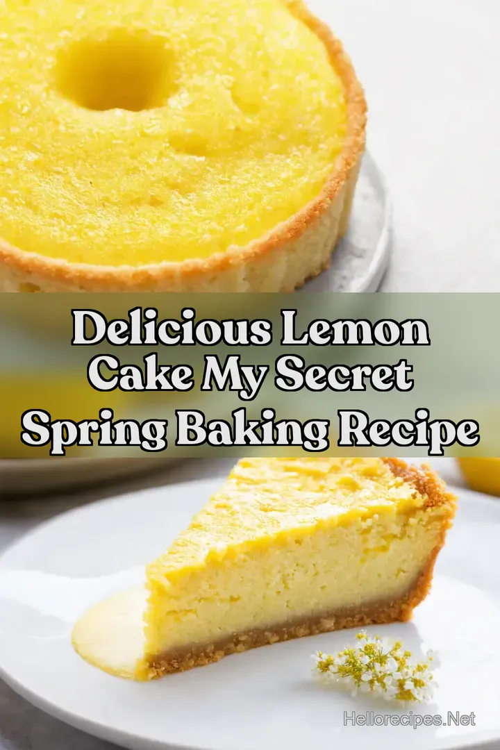Delicious Lemon Cake My Secret Spring Baking Recipe